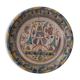 Morocco Fez flat polychrome cracked said Caravelle flamboyant eighteenth diameter 34 cm
