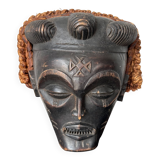 Black and orange tribal mask