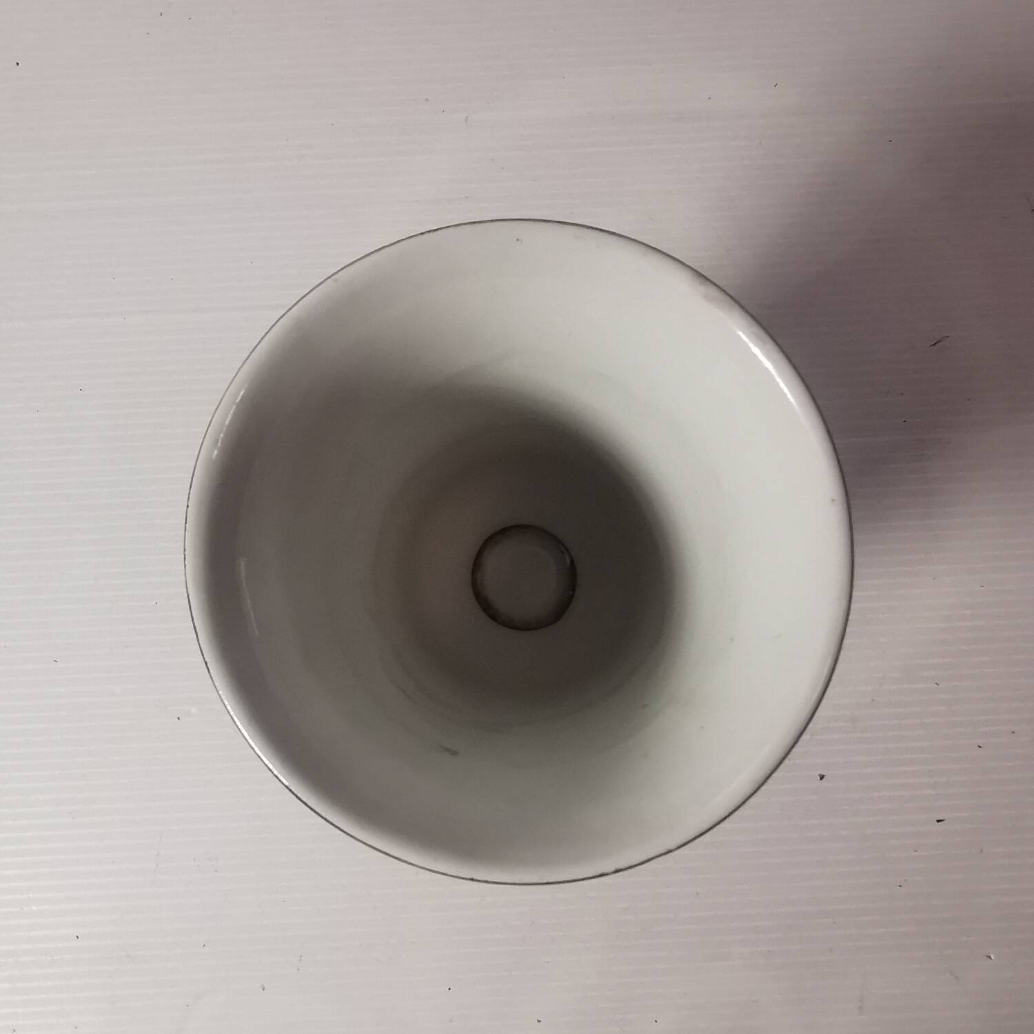 Old vintage vase with floral decor