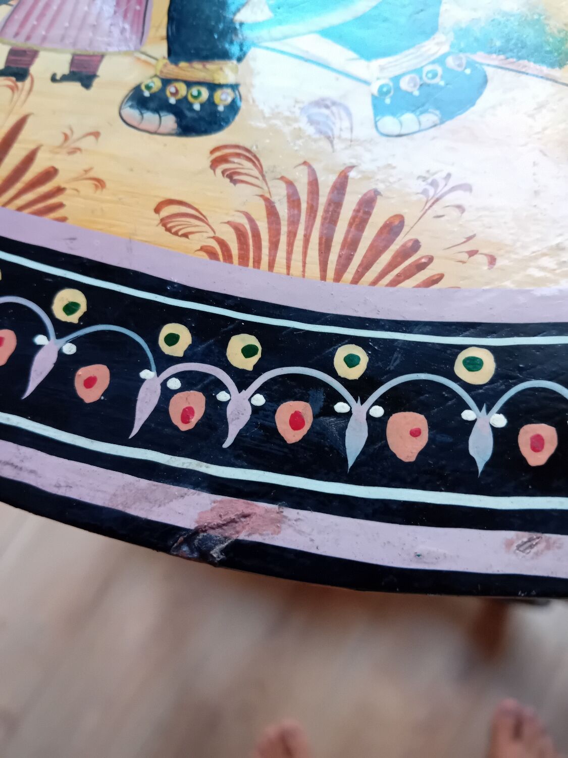 Small exotic corner cabinet