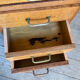 Vintage oak half-minister desk