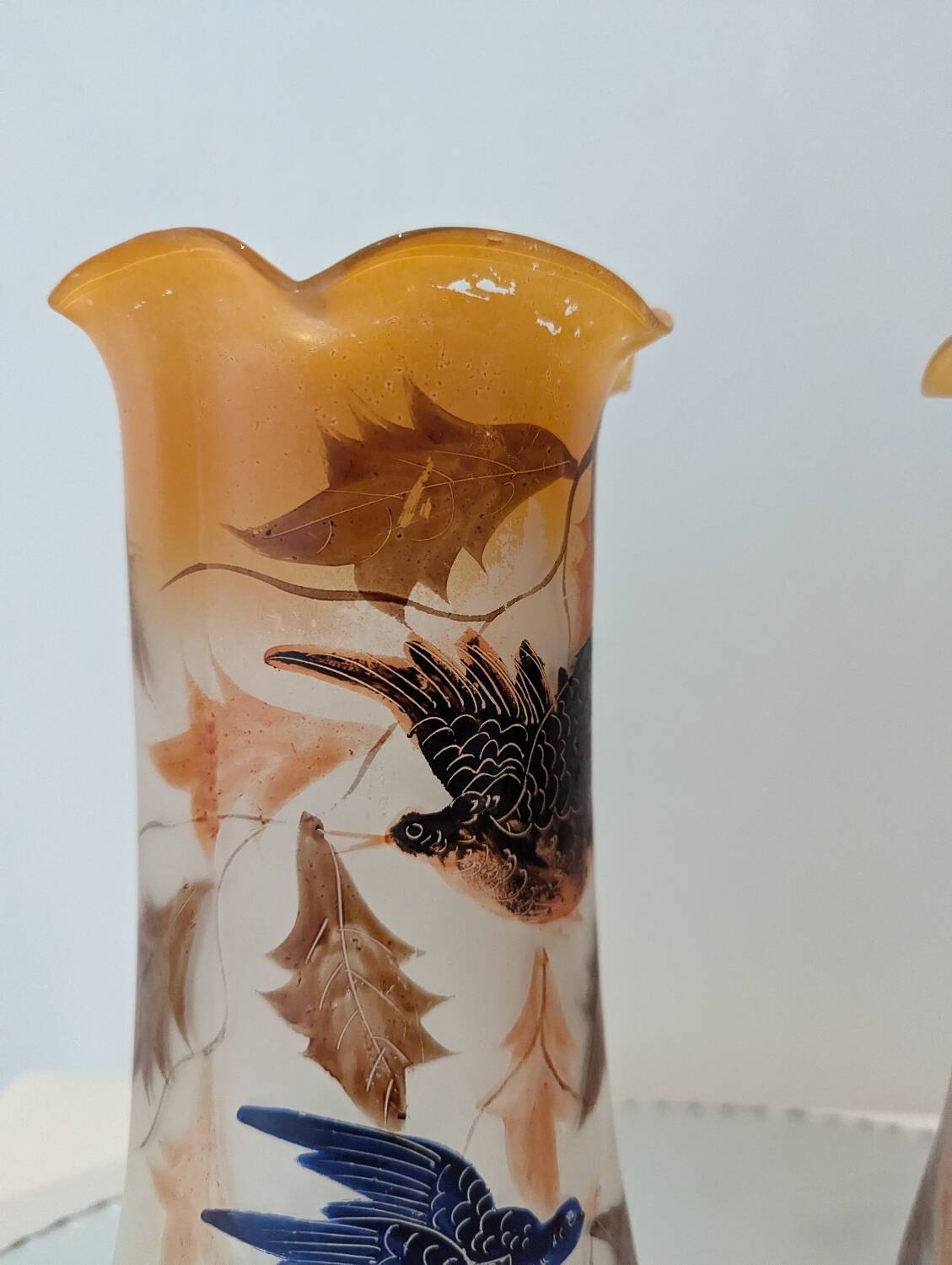 Paire de vases anciens Art nouveau