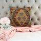 Traditional Wool Cushion Cover, Vintage Afghan Kilim Pillow Home Decor