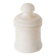 Alabaster box, round shape, white, design, 1970 - 13 x 8 cm