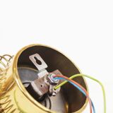 Pair of rare brass 'Spring' wall lamps by Oxar