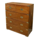 Marine commode in solid mahogany, India – 20th century