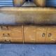 Vintage Scandinavian style dressing table with triptych mirror and bedside table.