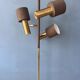 Vintage Dijkstra Space Age floor lamp, brown and chrome floor light