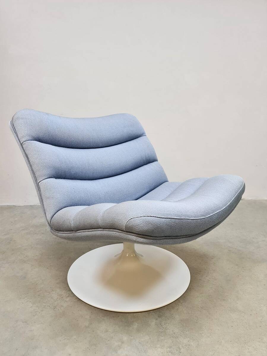 Vintage Dutch design swivel chair Geoffrey Harcourt Artifort F978