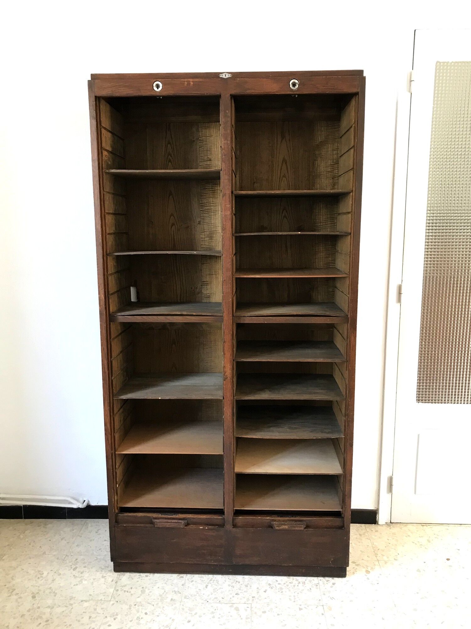 Old curtain binder Radia oak 30s