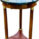 Empire side table in mahogany and mahogany veneer.