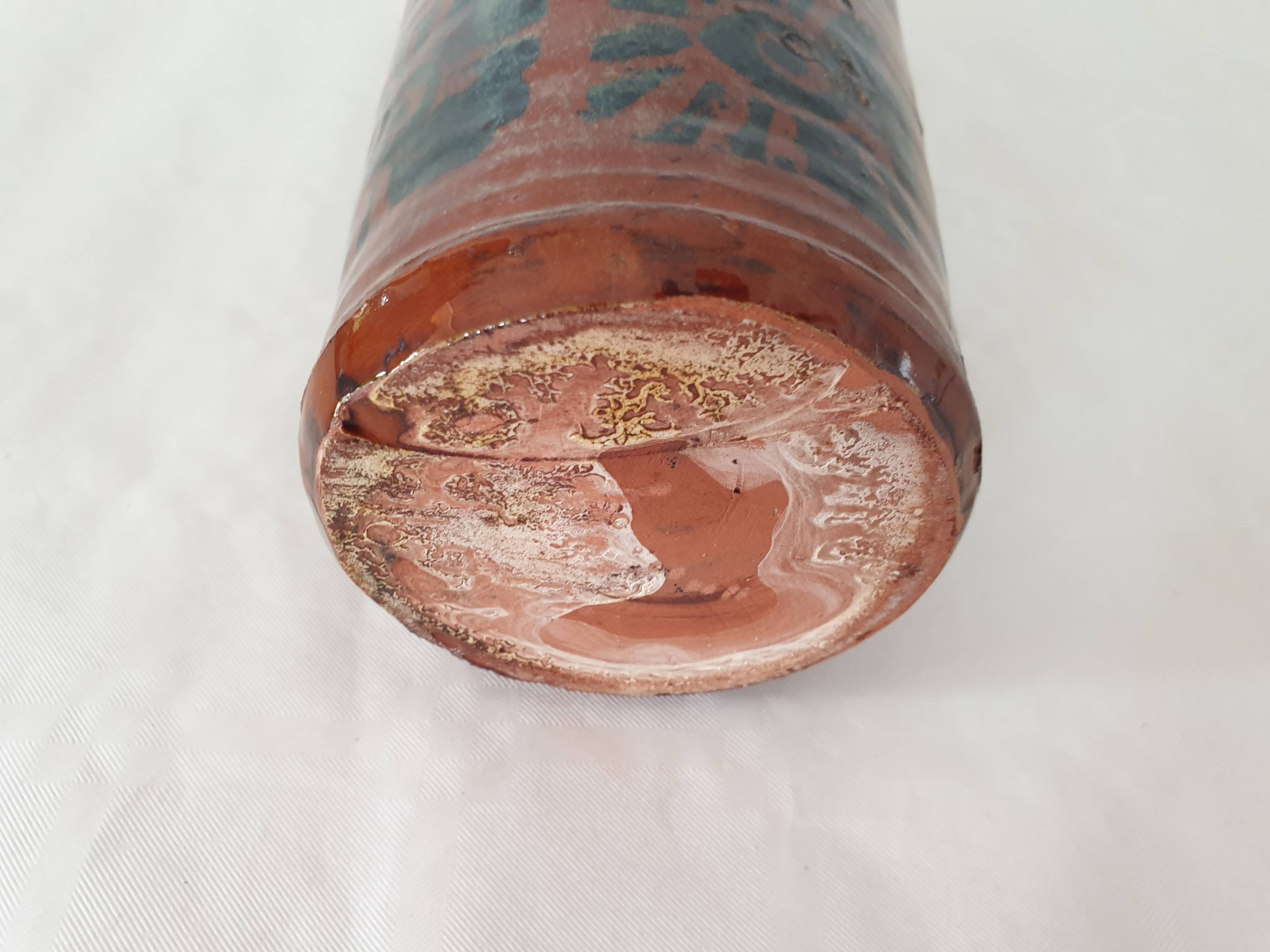 Vase en céramique Signé Dacier / Faque - Hauteur 26.5cm