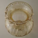 Matching Pair Mid Century Amber Glass Bubble Glass Replacement Shades 5593