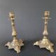 Pair of brass candlesticks