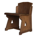 Chaise d'appoint traditionnelle hollandaise en chêne. Années 1920