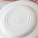 6 vintage EIT England red plates