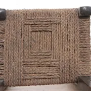 17th-century farmhouse chair with carved motifs – wabi sabi