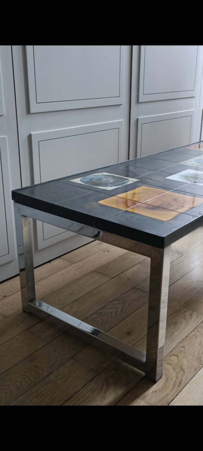 Belarti chrome ceramic coffee table