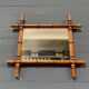 Antique faux bamboo mirror from France
