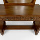 Art deco dressing table in sculpted walnut, france, circa 1930