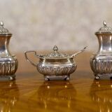 19th Century English Silver Set, 1890s, Set of 7