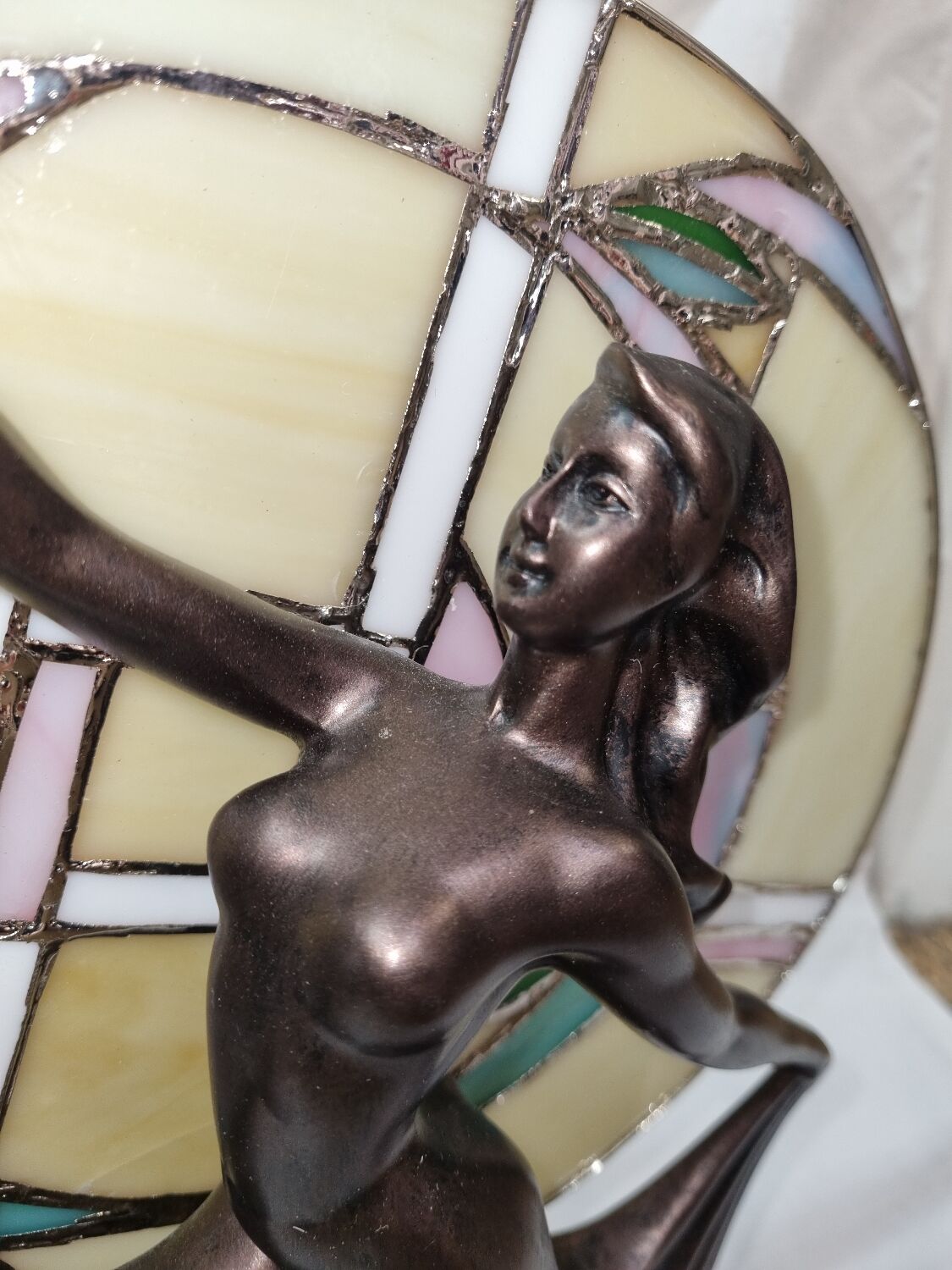 Art Nouveau lamp/ Art Deco dancer