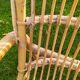 Vintage rattan basket bench