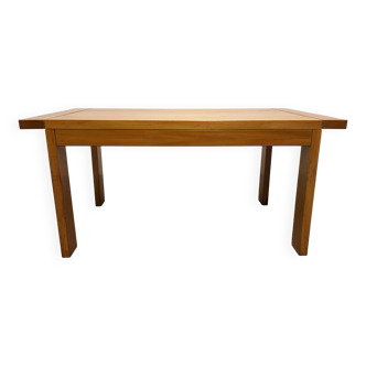 Maison Regain brutalist dining table in solid elm from the 70s/80s