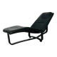 Chaise longue vintage en cuir noir du milieu du siècle par ingmar relling