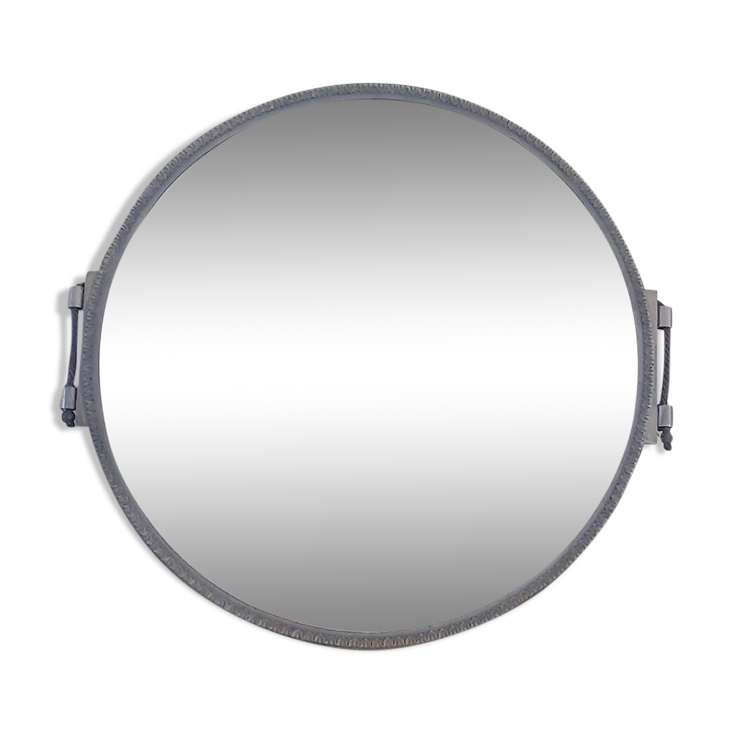 Large bevelled art deco mirror 66cm