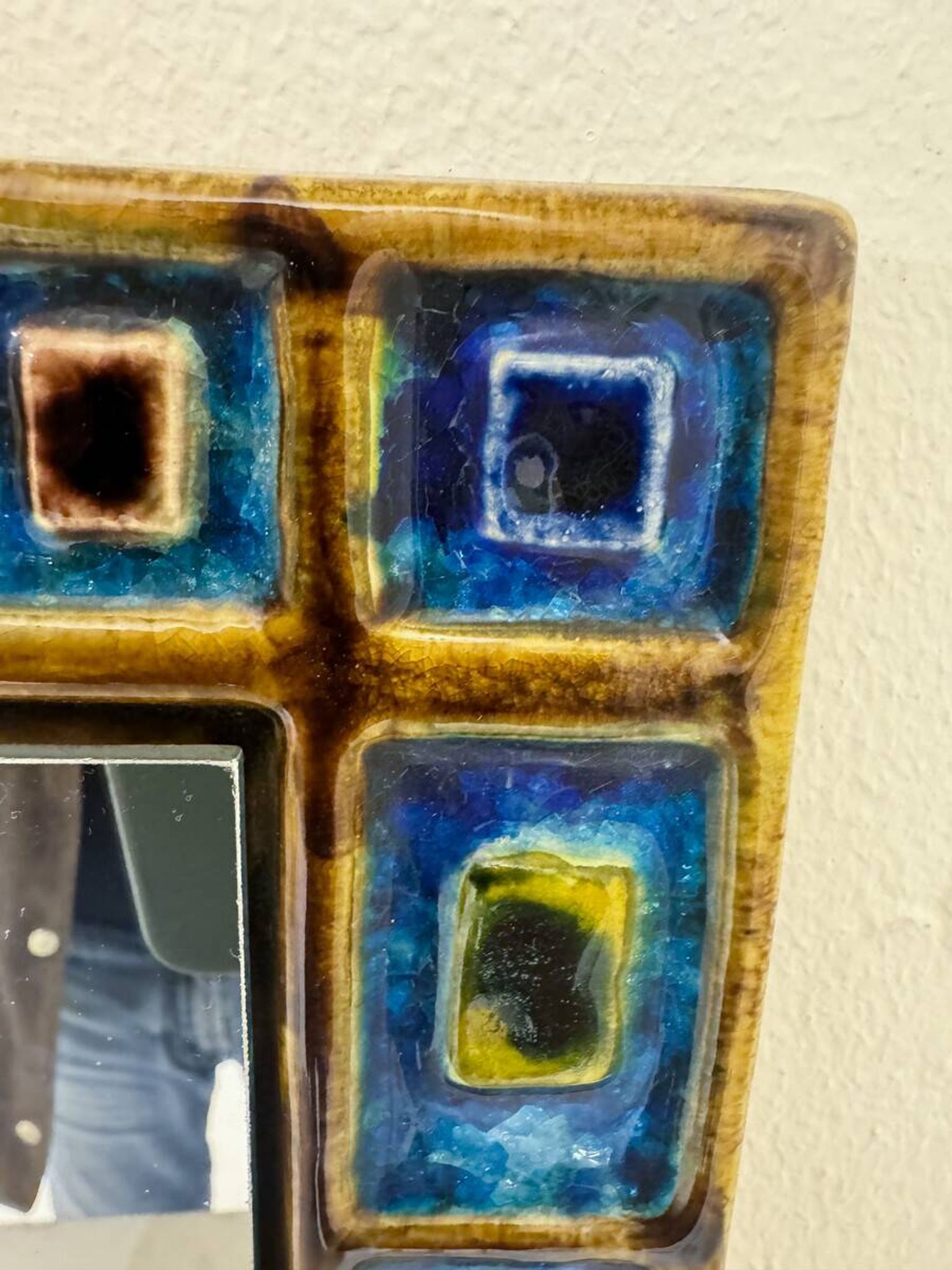 Mid-Century Modern Ceramic Mirror