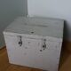 Old ballot box, solid wood chest