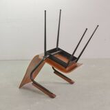 2 Carlo Ratti Style Minimalistic Plywood Side Chairs for Legni Curvati 50s