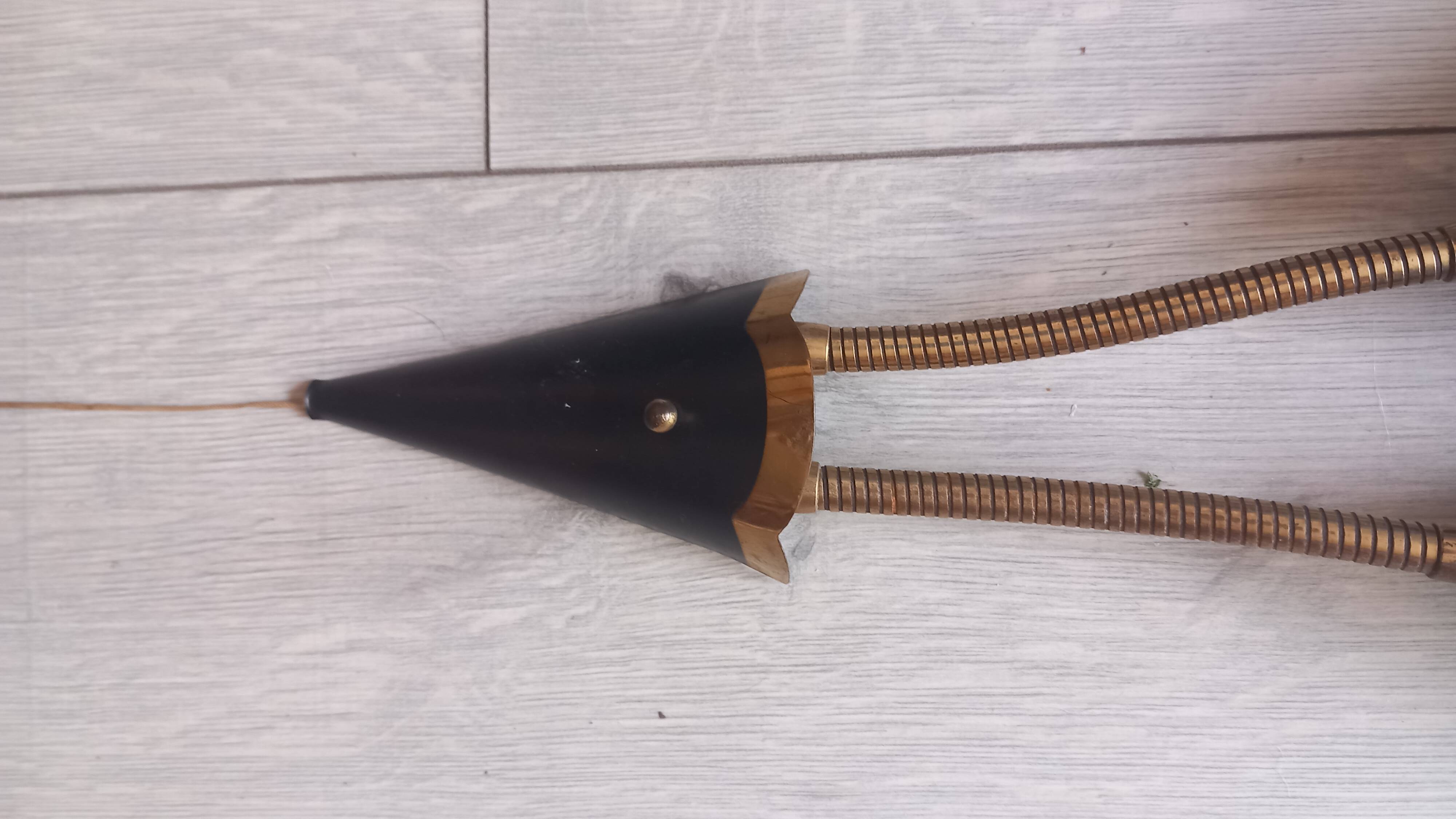 Mid-century glass wall lamp