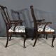 Pair of Chippendale Mahogany Armchairs, England - Early 20th Century