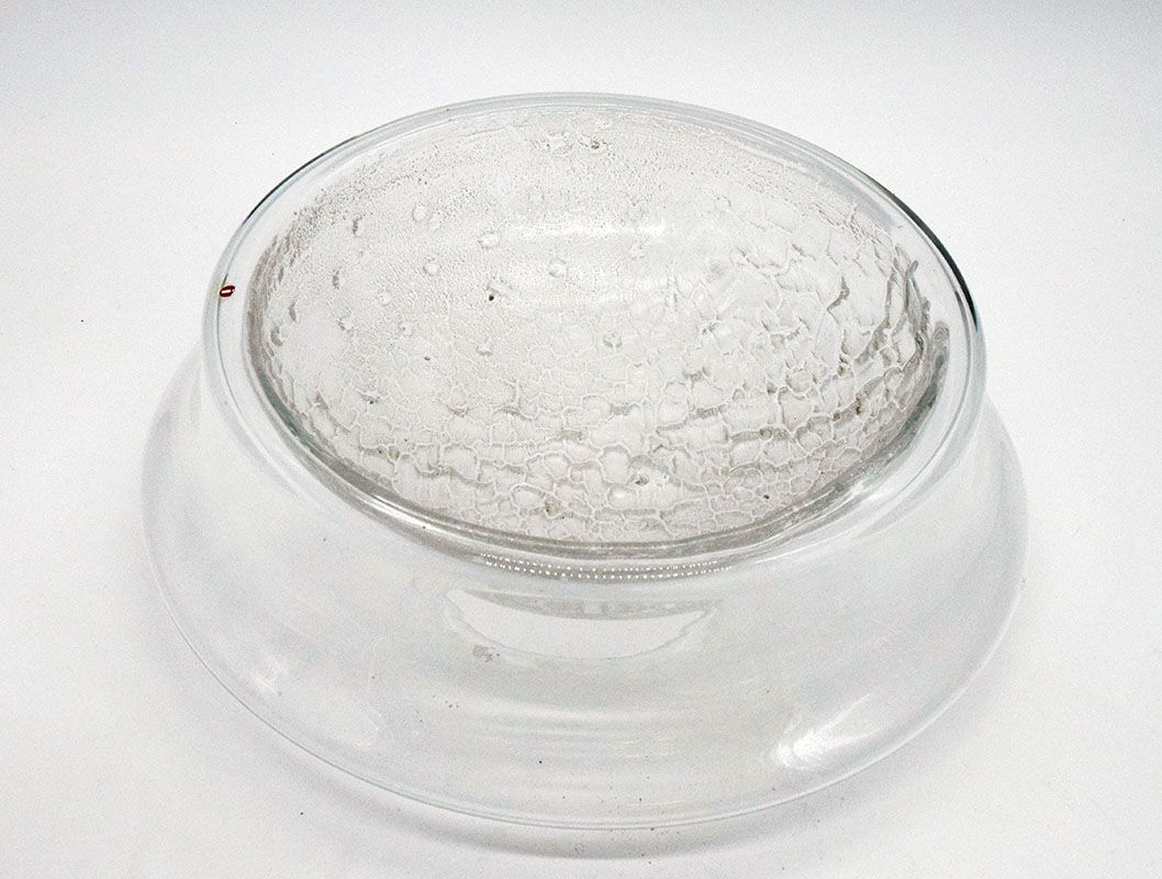 Centre de table en cristal par Tapio Wirkkala pour Littala des années 1970