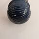 Vintage 1970s blue glazed terracotta hanging planter pot