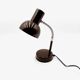 Chocolate desk lamp Veb Narva 1970s