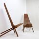 Paire de chaises pliantes en teck - intérieur extérieur
