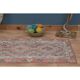 1970s Vintage Turkish Handmade Wool & Cotton Pink Runner Rug