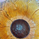 Sunflower bowl in slip