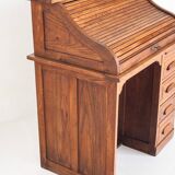 Vintage desk - secretary. Oak wood. France, 1940s