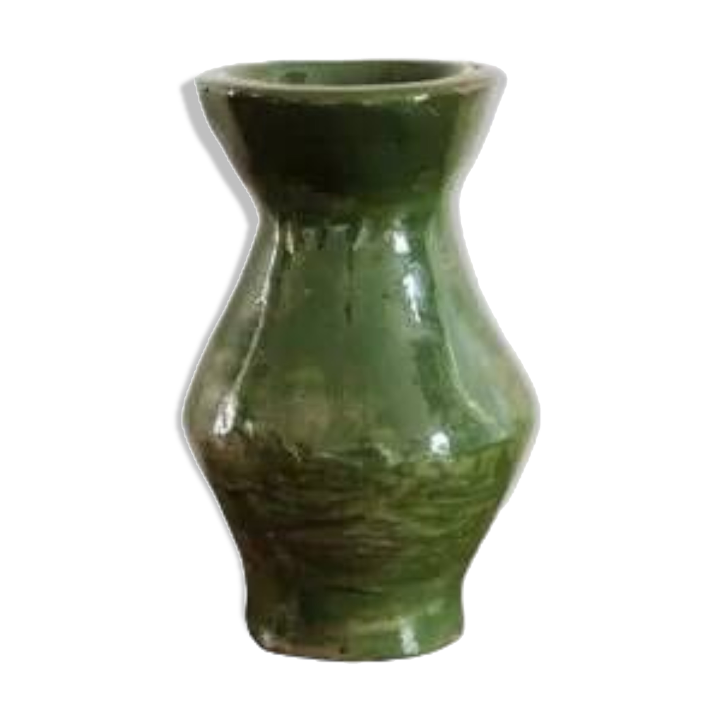 Glazed terracotta vase