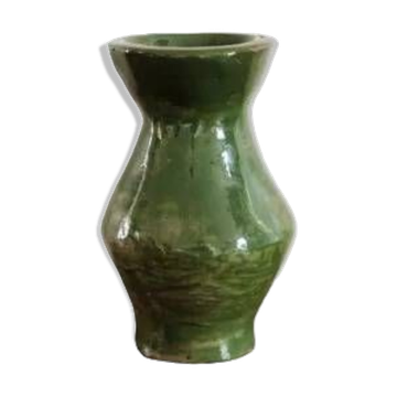 Glazed terracotta vase