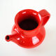 Red ceramic jug, Danish design, 1960s, made in Denmark