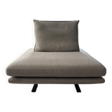 Prado Cinna square pouf with backrest