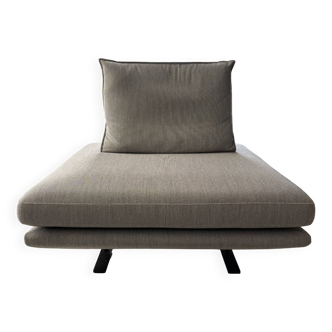 Pouf carré prado Cinna avec dossier