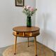 3-drawer tripod round coffee table