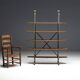Bakery Display Rack with Iron Frame and Oak Shelves, France, 1920s