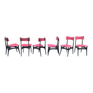 Set of 6 vintage Alfred Hendrickx chairs for Belform model S3
